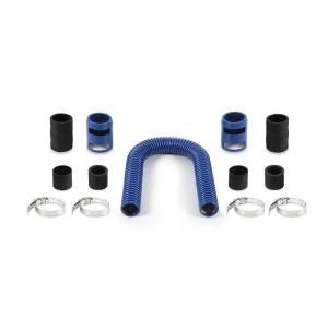 Mishimoto Universal Flexible Stainless Steel Radiator Hose Kit, 24", Blue - MMAH-U24BL