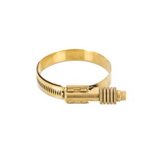 Mishimoto Mishimoto Constant Tension Worm Gear Clamp, 3.74-in to 4.61-in, Gold - MMCLAMP-CTWG-117GD
