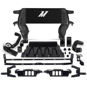 Mishimoto High-mount Intercooler Kit, 2021+ Ford Bronco 2.3L, Black Core, Black Pipes - MMINT-BR23-21HKBKBK