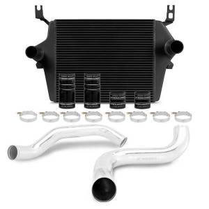 Mishimoto Ford 7.3L Powerstroke Intercooler Kit, 1999-2003 Black Cooler, Polished Pipes - MMINT-F2D-99KBKP