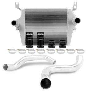 Mishimoto Ford 7.3L Powerstroke Intercooler Kit, 1999-2003 Silver Cooler, Polished Pipes - MMINT-F2D-99KSLP