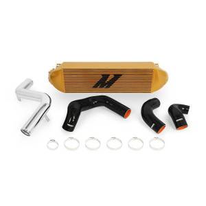 Mishimoto Ford Focus ST Intercooler Kit, 2013-2018, Gold Cooler, Polished Pipes - MMINT-FOST-13KPGD