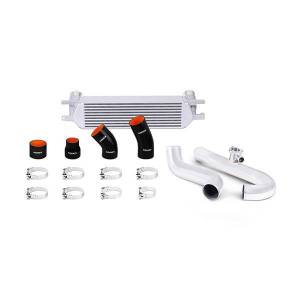 Mishimoto Ford Mustang EcoBoost Intercooler Kit, 2015-2023 Silver w/ Polished Pipe - MMINT-MUS4-15KPSL