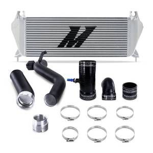 Mishimoto Intercooler Kit, fits Ford Ranger 2.3L 2019+, Silver Cooler, Black Pipes - MMINT-RGR-19KSLBK