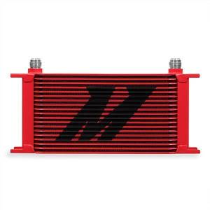 Mishimoto Universal 19-Row Oil Cooler, Red - MMOC-19RD