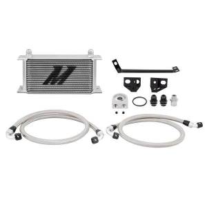 Mishimoto Ford Mustang EcoBoost Oil Cooler Kit, 2015-2017, Silver - MMOC-MUS4-15