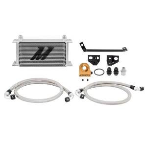 Mishimoto Ford Mustang EcoBoost Thermostatic Oil Cooler Kit, 2015-2017, Silver - MMOC-MUS4-15T