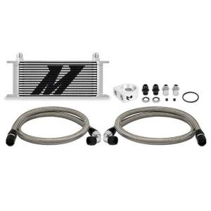 Mishimoto Universal Oil Cooler Kit, 16-Row, Silver - MMOC-U16SL