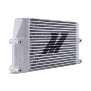 Mishimoto Heavy-Duty Bar and Plate Oil Cooler, 10in Core, Same-Side Outlets, Silver - MMOC-SSO-10SL