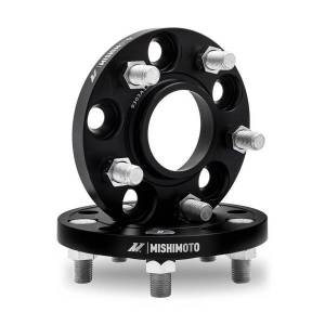 Mishimoto Wheel Spacers, 5X114.3, 70.5mm Center Bore, M14 X 1.5, 0.60-in Thick, Black - MMWS-001-150BK