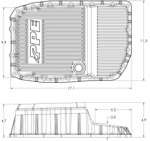 PPE Diesel - PPE Diesel 2007-2020 GM w/ 6L80 Heavy-Duty Cast Aluminum Transmission Pan Raw - 128051600 - Image 7