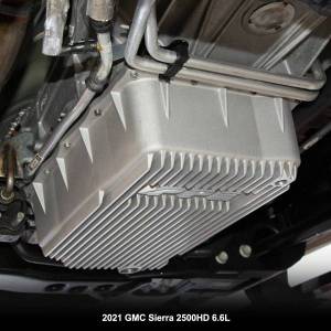 PPE Diesel - PPE Diesel 2020-2023 GM 6.6L Duramax w/ 10L1000 Transmission - Heavy-Duty Cast Deep Transmission Pan Brushed - 128051410 - Image 4