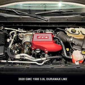 PPE Diesel - PPE Diesel 2020-2023 GM 3.0L Duramax LM2, LZO Air-To-Water Intercooler Kit Red - 115030012 - Image 5