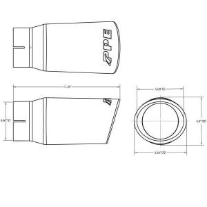 PPE Diesel - PPE Diesel Exhaust Tip Stainless 4 Inch ID - 117020000 - Image 3