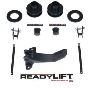 ReadyLift Front Leveling Kit 2.5 in. Lift w/Coil Spacers/Track Bar Relocation Bracket/Sound Isolators/Shock Extensions/Bump Stop Extensions/Allows Up To 37 in. Tire - 66-2516