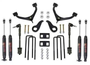 ReadyLift SST® Lift Kit w/Shocks 4 in. Front/1 in. Rear Lift w/Tubular Upper Control Arms Incl. SST3000 Shocks - 69-3511