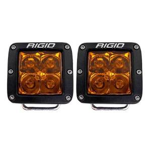 Rigid Industries D-Series Spot with Amber PRO Lens Pair - 20252