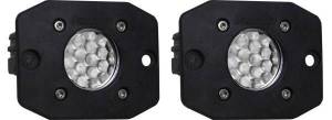 Rigid Industries RIGID Ignite Back-Up Kit Diffused Lens Flush Mount Black Housing Pair - 20641