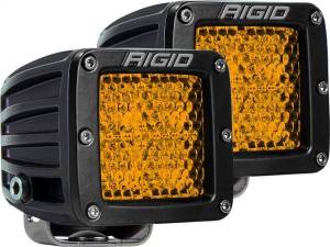 Rigid Industries D-SERIES DIFFUSED REAR FACING HIGH/LOW SM AMBER SET OF 2 - 90151