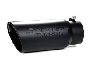Sinister Diesel Black Ceramic Coated Stainless Steel Exhaust Tip (4in to 6in) - SD-4-6-BLK