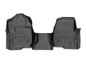Weathertech FloorLiner™ DigitalFit® Black Front Over The Hump Fits Vehicles w/Vinyl Floors Bench Seat - 4410321V