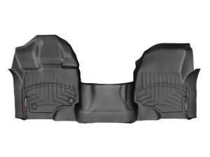 Weathertech FloorLiner™ DigitalFit® Black Front Over The Hump Front Row Bench Seats - 447931