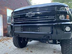 Wehrli Custom Fabrication - Wehrli Custom Fabrication 2015-2019 Chevrolet Silverado 2500/3500HD Lower Valance Filler Panel with Tow Hook Cutouts - WCF100425, WCF100427 - Image 3