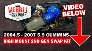 Wehrli Custom Fabrication - Wehrli Custom Fabrication 2004.5-2007 5.9L Cummins S300 High Mount 2nd Gen Swap Kit - WCF100475 - Image 3