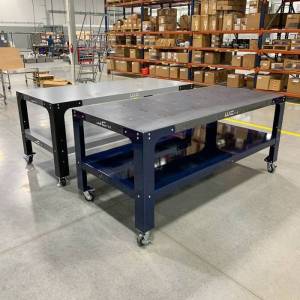 Wehrli Custom Fabrication 32 in. x 90 in. Modular Steel Work Bench - WCF25-3290-120