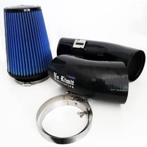 No Limit Fabrication 6.7 Cold Air Intake 11-16 Ford Super Duty Power Stroke Black Oiled Filter Stage 1 - 67CAIBO1