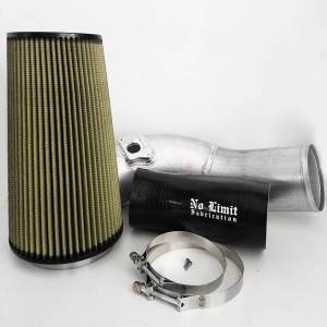 No Limit Fabrication 6.0 Cold Air Intake 03-07 Ford Super Duty Power Stroke Raw PG7 Filter - 60CAIRP