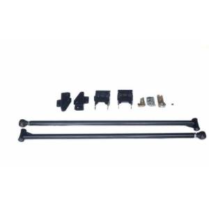 No Limit Fabrication - No Limit Fabrication Premium 2.0 Inch Diameter Traction Bars Black Semi Gloss Powder Coat for 05-20 Ford Superduty Short Bed with 4.5 Inch Per Axle - PTBSB45 - Image 1