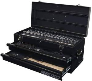 No Limit Fabrication Boxo Usa 113 Piece Metric Tool Set With 2 Drawer Hand Carry Box - BOXOECC19201SBK1-113-2