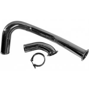 No Limit Fabrication 6.4 Hot Pipe 08-10 Ford Super Duty Power Stroke Raw Stainless - 64RHP