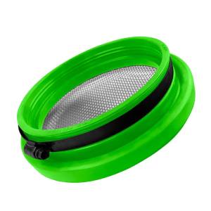 S&B Filters - S&B Turbo Screen 5.0 Inch Lime Green Stainless Steel Mesh W/Stainless Steel Clamp - 77-3007 - Image 4