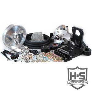 H&S Motorsports LLC 11-16 GM Duramax 6.6 Dual High Pressure Fuel Kit Raw Aluminum - 131001-1