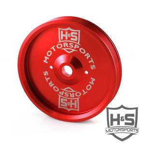 H&S Motorsports LLC 11-16 GM Duramax 6.6 Dual CP3 Pulley Red - 133002-4