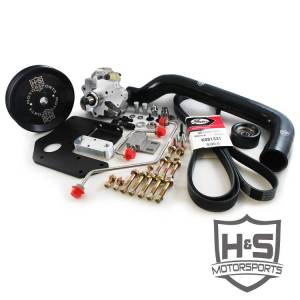 H&S Motorsports LLC 04.5-07 Dodge Cummins 5.9 Dual High Pressure Fuel Kit Raw Aluminum - 451003-1